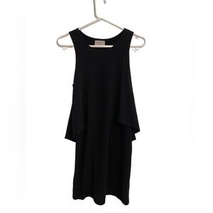Everly Black Tiered Mini Dress Size M